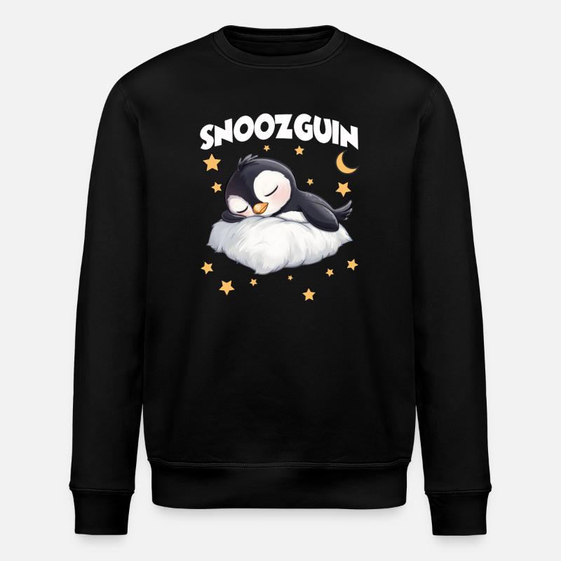 Snoozguin Penguin Pyjama Matinal Fatigué - Sweat bio ROLLER Stanley/Stella Unisexe - noir