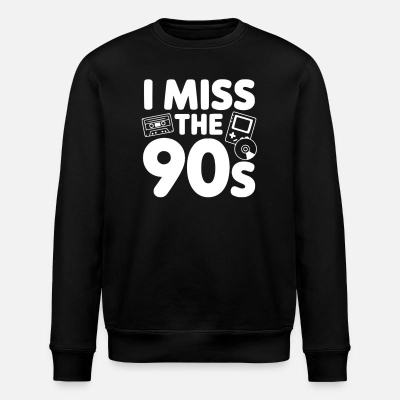Les années 90 me manquent - Sweat bio ROLLER Stanley/Stella Unisexe - noir