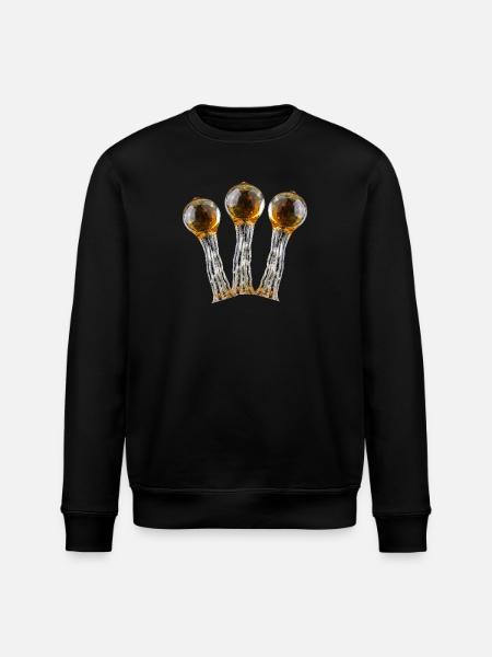 Resin Trichomes - Stanley/Stella ROLLER Unisex Organic Sweatshirt - black