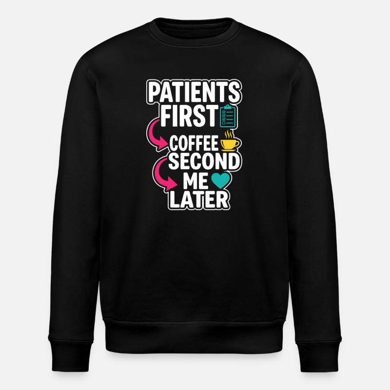 Nachtschicht-krankenschwester, Müde - Stanley/Stella Unisex Bio-Sweatshirt ROLLER - Schwarz