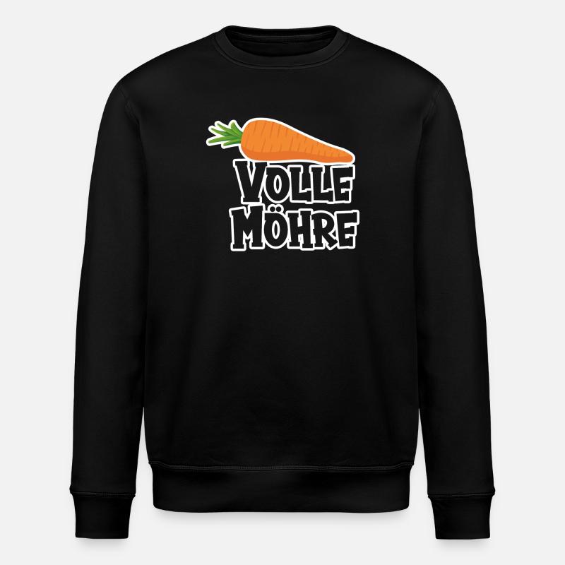 Volle Möhre - Stanley/Stella Unisex Bio-Sweatshirt ROLLER - Schwarz