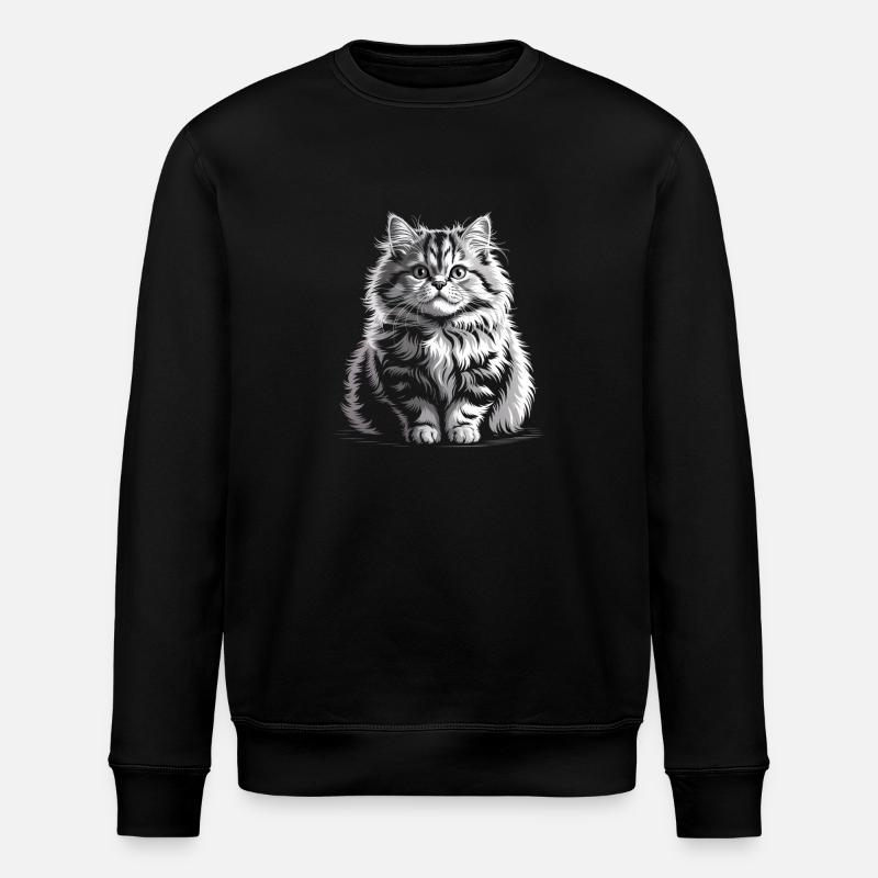 Chat - Sweat bio ROLLER Stanley/Stella Unisexe - noir