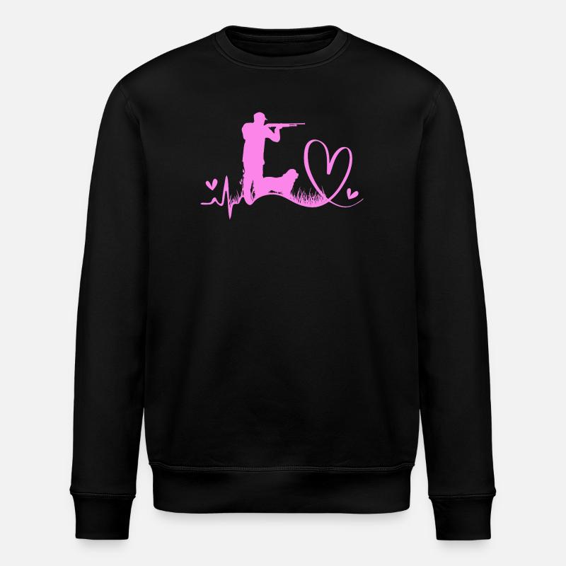 Duck Hunting Hunter Duck Hunting - Stanley/Stella ROLLER Unisex Organic Sweatshirt - black