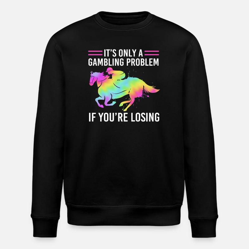 Courses de chevaux - Sweat bio ROLLER Stanley/Stella Unisexe - noir