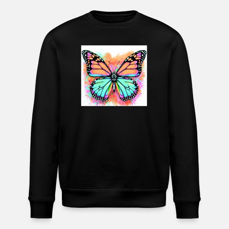 papillon - Sweat bio ROLLER Stanley/Stella Unisexe - noir