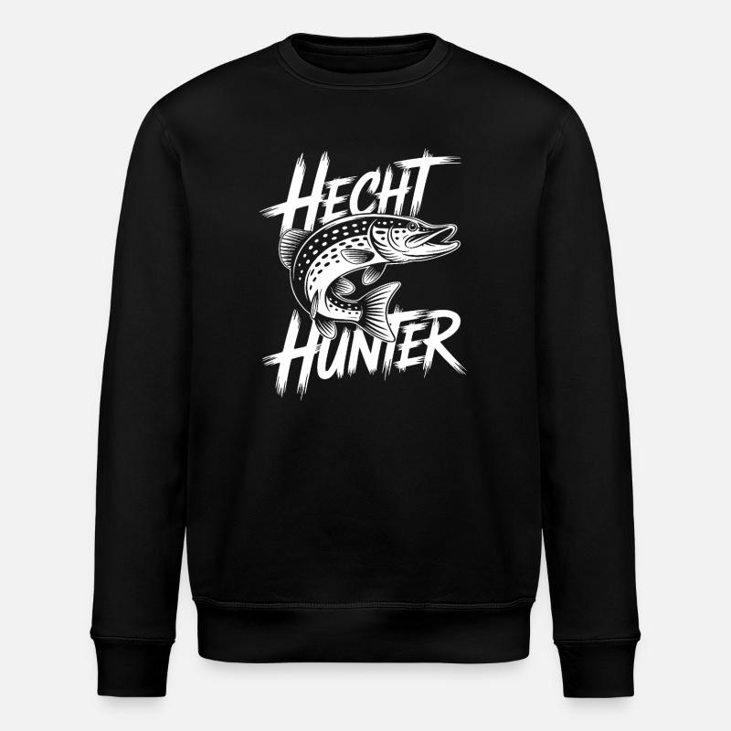 Hecht Angler - Stanley/Stella Unisex Bio-Sweatshirt ROLLER - Schwarz