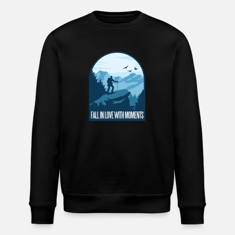 Wandern Bergsteigen Hiking - Stanley/Stella Unisex Bio-Sweatshirt ROLLER - Schwarz