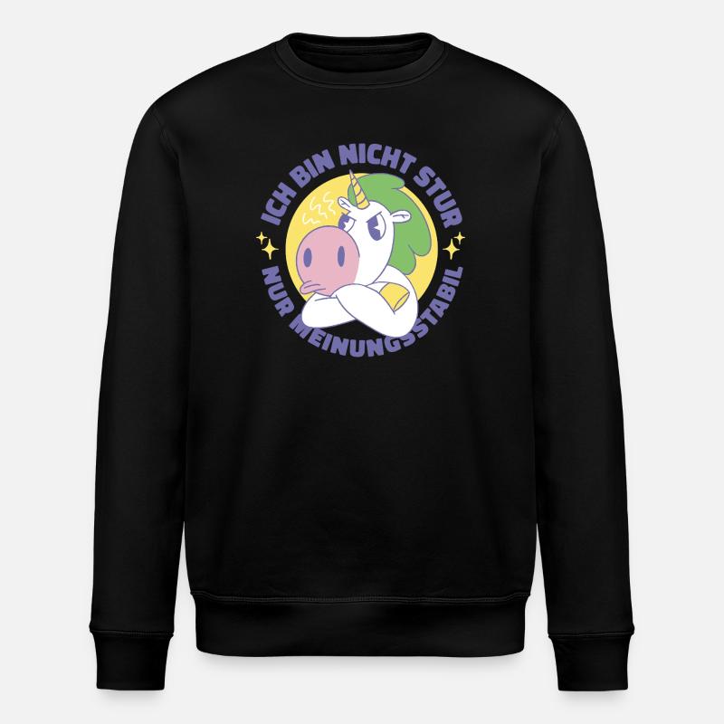 Unicorn Stur HP - Stanley/Stella ROLLER Unisex Organic Sweatshirt - black