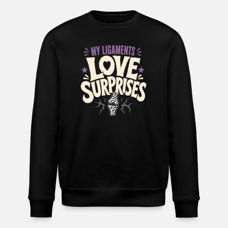 Eds Conscience Ehlers-danlos Guerrier Zèbre - Sweat bio ROLLER Stanley/Stella Unisexe - noir