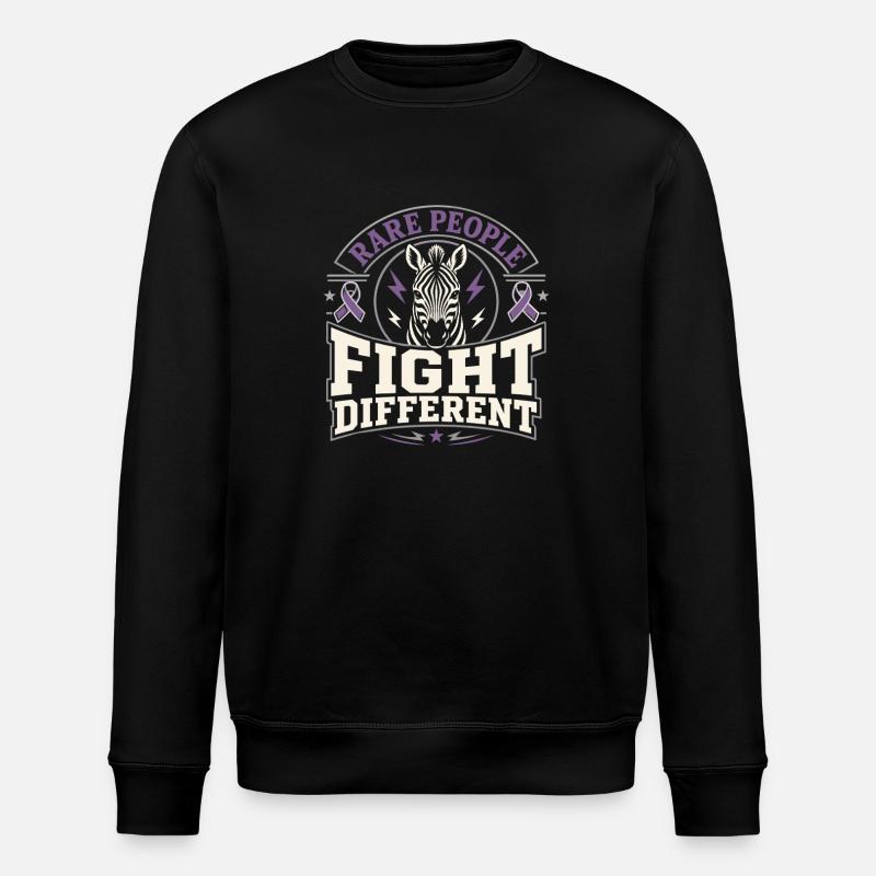 Eds-bewusstsein Ehlers-danlos Zebra-krieger - Stanley/Stella Unisex Bio-Sweatshirt ROLLER - Schwarz