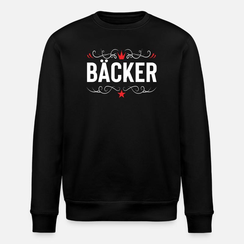 Bäcker Beruf - Stanley/Stella Unisex Bio-Sweatshirt ROLLER - Schwarz