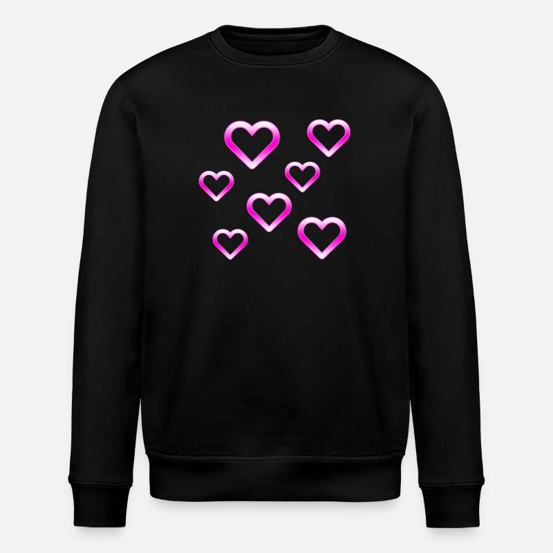 Cœur - Sweat bio ROLLER Stanley/Stella Unisexe - noir