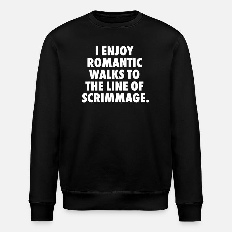 Romantisches Übungslinie-Tee - Stanley/Stella Unisex Bio-Sweatshirt ROLLER - Schwarz