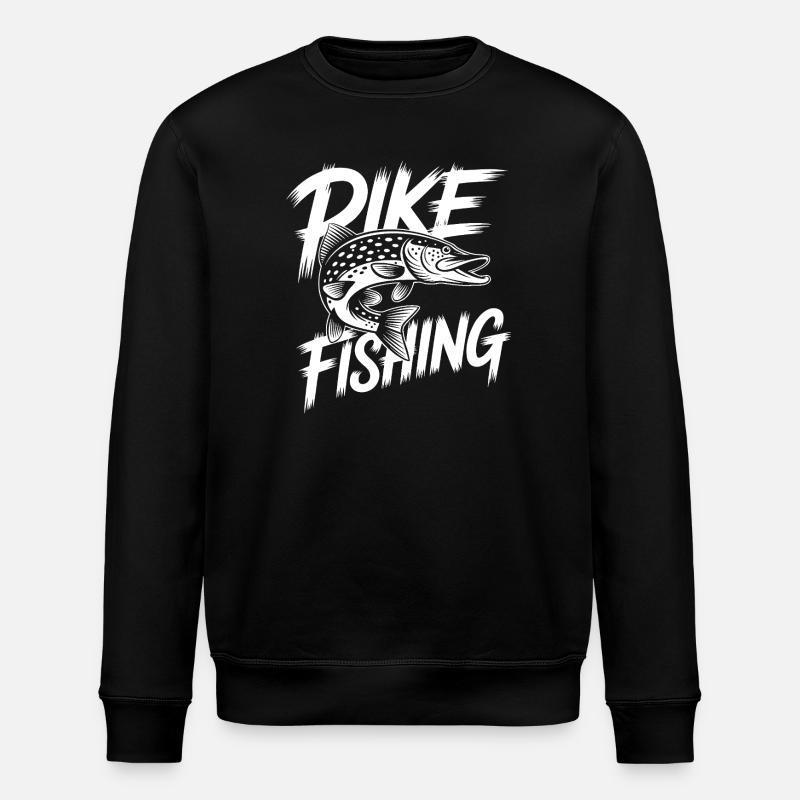 Predatory Pike - Stanley/Stella ROLLER Unisex Organic Sweatshirt - black