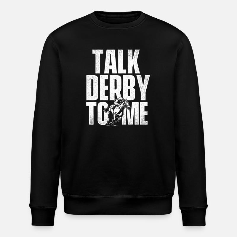 Vollblut-Pferderenn-Derby-Rennbahn - Stanley/Stella Unisex Bio-Sweatshirt ROLLER - Schwarz