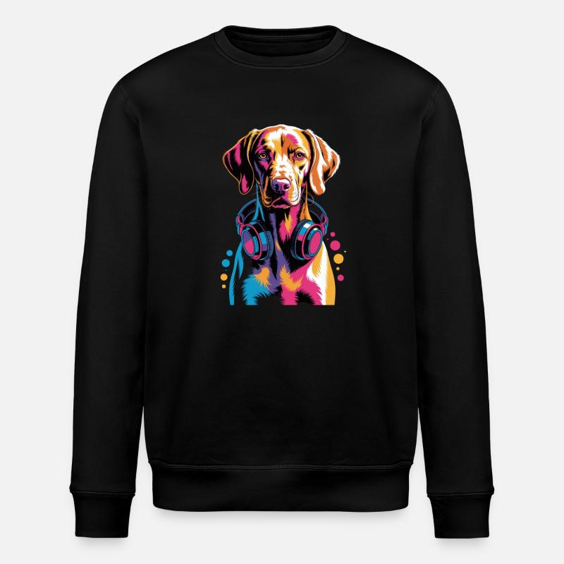Viszla - Stanley/Stella Unisex Bio-Sweatshirt ROLLER - Schwarz