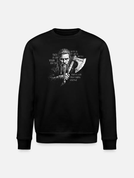 Fate is in your Hands - Stanley/Stella Unisex Bio-Sweatshirt ROLLER - Schwarz