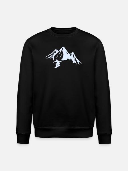 snowboard_berge - Stanley/Stella ROLLER Unisex Organic Sweatshirt - black