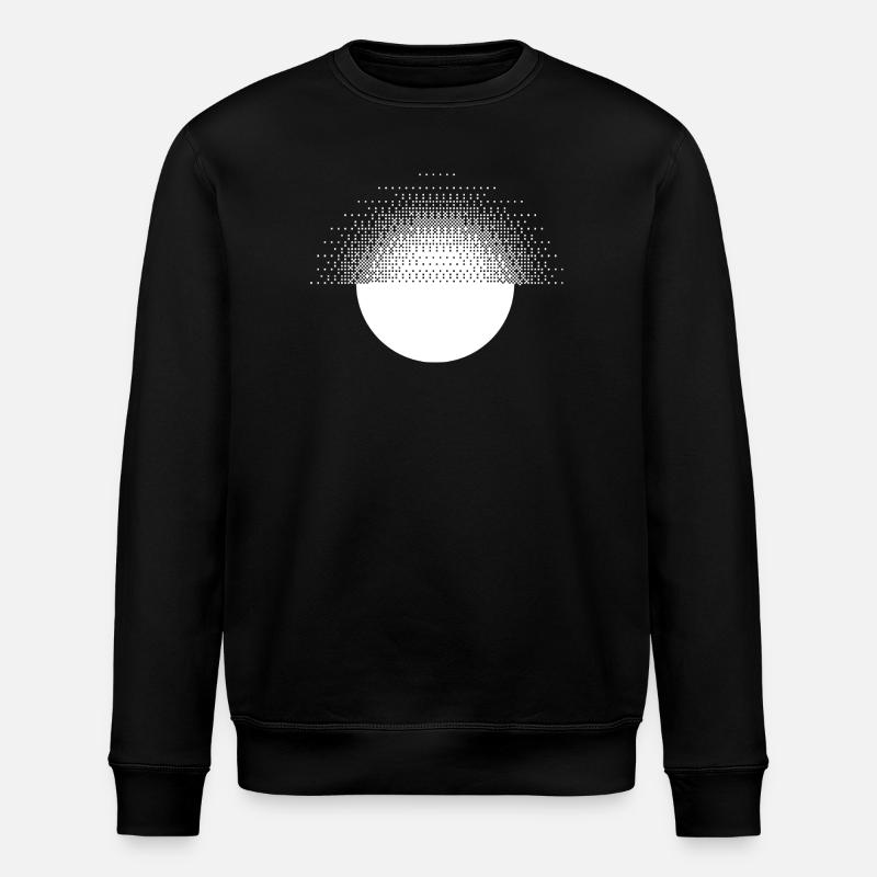 Geometrisches Sonnendesign - Stanley/Stella Unisex Bio-Sweatshirt ROLLER - Schwarz