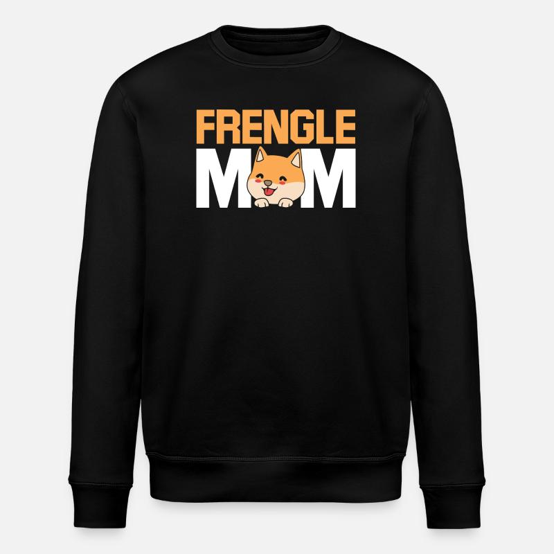 Frengle Dog - Stanley/Stella ROLLER Unisex Organic Sweatshirt - black