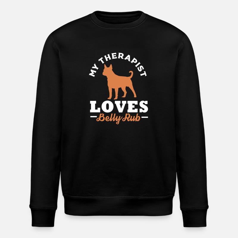 Frengle Dog - Stanley/Stella ROLLER Unisex Organic Sweatshirt - black