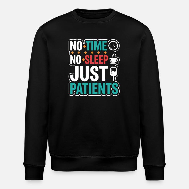 Nachtschicht-krankenschwester, Müde - Stanley/Stella Unisex Bio-Sweatshirt ROLLER - Schwarz