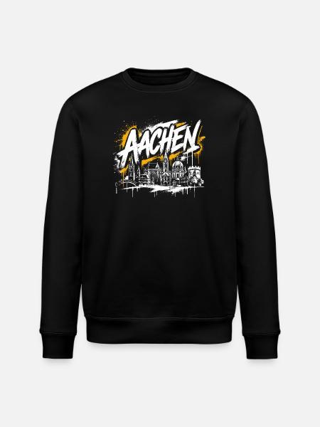 München Graffiti Skyline - Stanley/Stella Unisex Bio-Sweatshirt ROLLER - Schwarz
