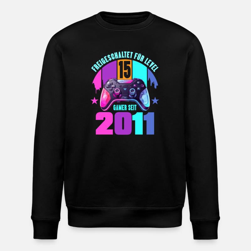 15e anniversaire, jeunes filles - Sweat bio ROLLER Stanley/Stella Unisexe - noir