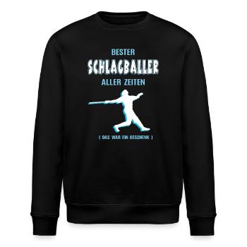 Bester Schlagball Spieler Schlagballer Baseball - Stanley/Stella Unisex Bio-Sweatshirt ROLLER - Schwarz - Vorne - Nik (191cm)