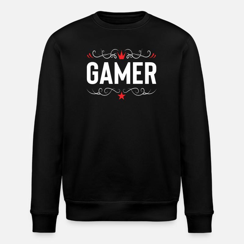 Gamer profession - Stanley/Stella ROLLER Unisex Organic Sweatshirt - black