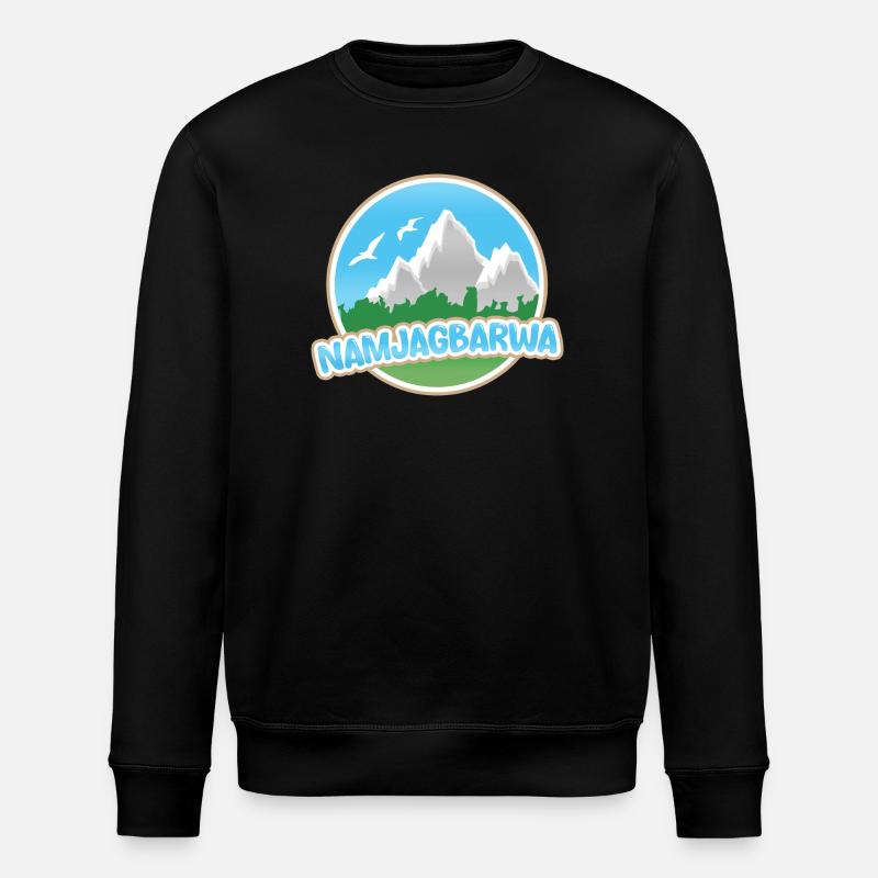 Namjagbarwa als Berg - Stanley/Stella Unisex Bio-Sweatshirt ROLLER - Schwarz