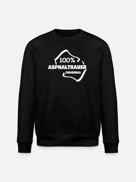 Arbeit Asphaltbauer - Stanley/Stella Unisex Bio-Sweatshirt ROLLER - Schwarz