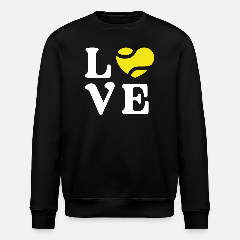 Tennis-Liebe - Stanley/Stella Unisex Bio-Sweatshirt ROLLER - Schwarz