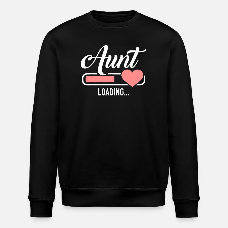 Aunt Loading Heart Graphic - Stanley/Stella ROLLER Unisex Organic Sweatshirt - black
