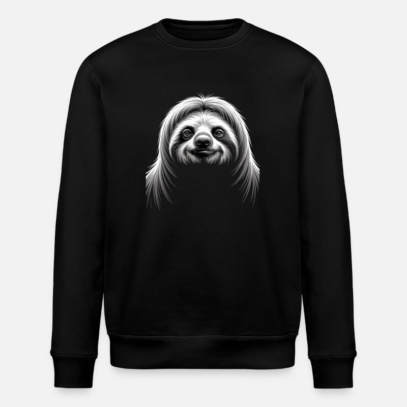 Faultier - Stanley/Stella Unisex Bio-Sweatshirt ROLLER - Schwarz