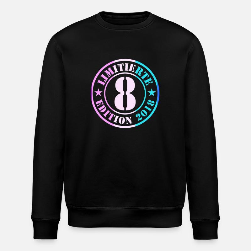 8e anniversaire, jeunes filles - Sweat bio ROLLER Stanley/Stella Unisexe - noir