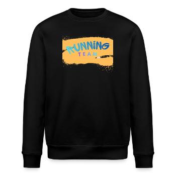 Running Team - Stanley/Stella ROLLER Unisex Organic Sweatshirt - black - Front - Nik (191cm)
