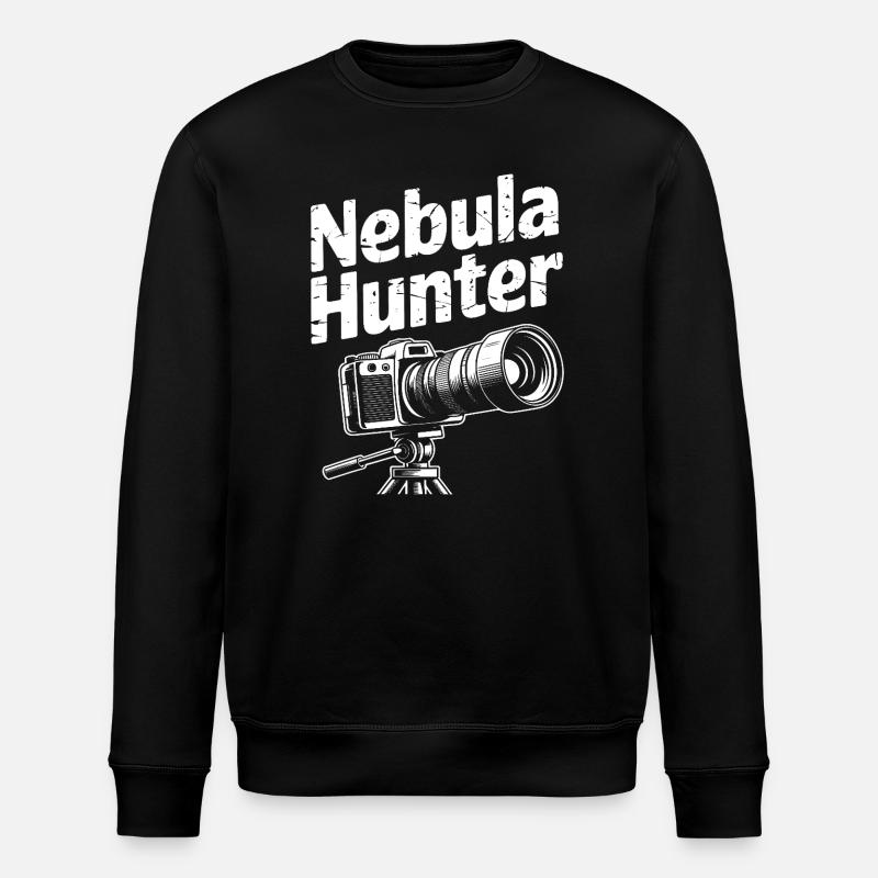 Nebula Hunter Camera Design - Stanley/Stella ROLLER Unisex Organic Sweatshirt - black