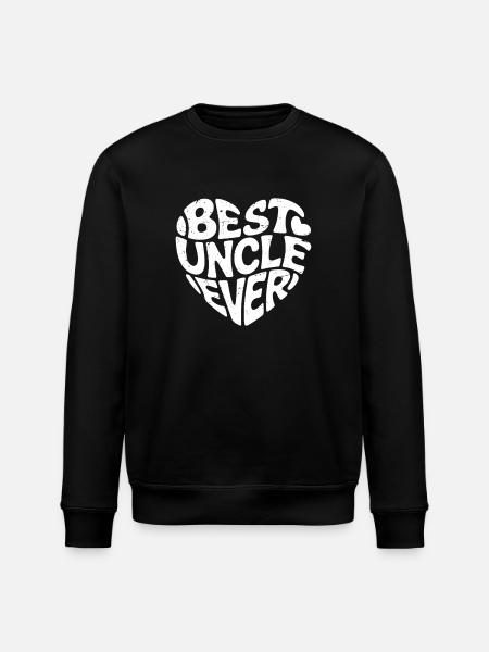 best uncle ever - Stanley/Stella ROLLER Unisex Organic Sweatshirt - black