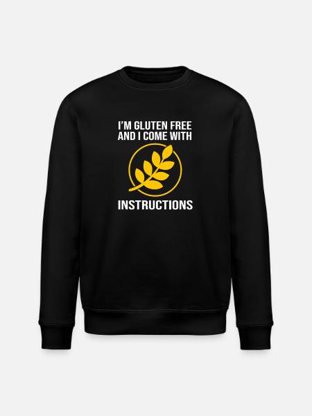 Glutenfrei Gluten - Stanley/Stella Unisex Bio-Sweatshirt ROLLER - Schwarz
