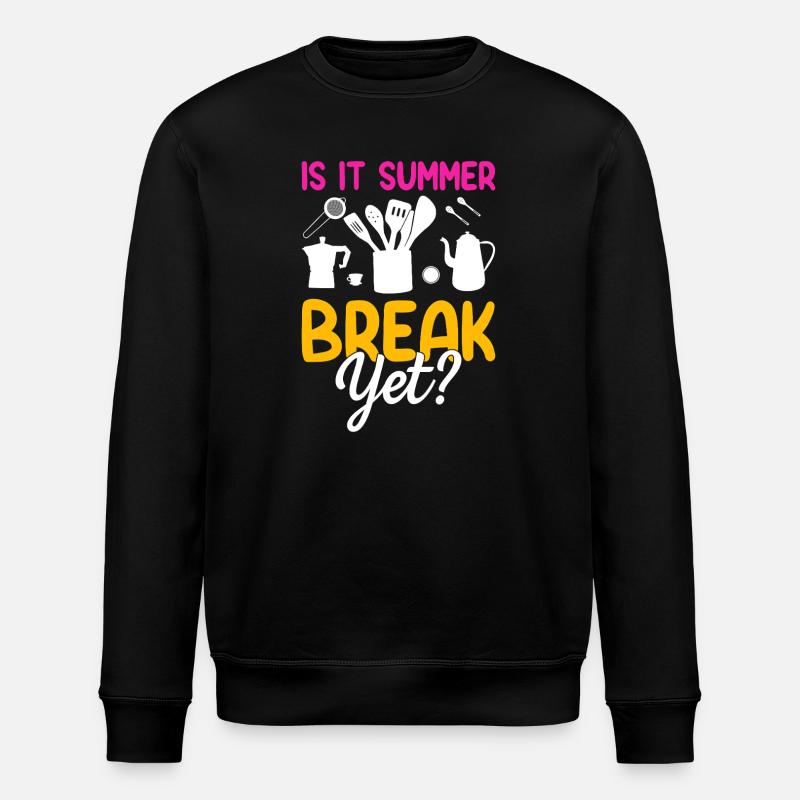 Sommerpause Bereits? Küchenmotiv - Stanley/Stella Unisex Bio-Sweatshirt ROLLER - Schwarz