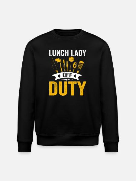 Lunch Lady Duty Kitchen Heroine - Stanley/Stella ROLLER Unisex Organic Sweatshirt - black