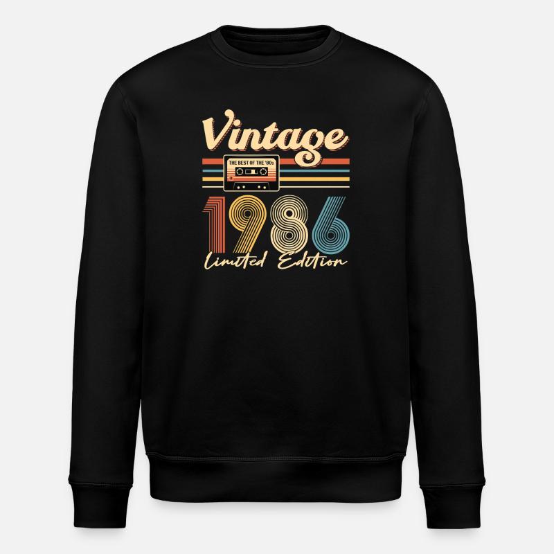 Anniversaire 40 Ans - Sweat bio ROLLER Stanley/Stella Unisexe - noir