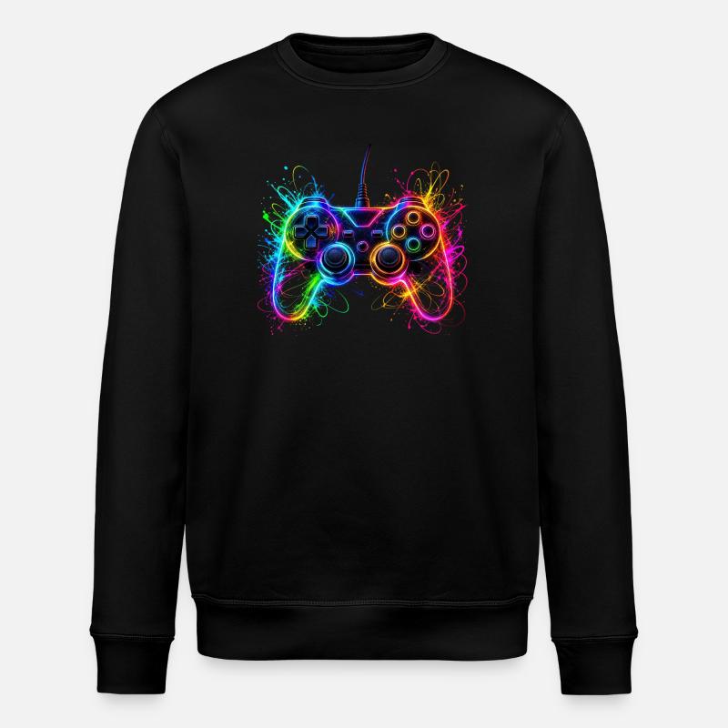 Gaming Controller Gamer - Stanley/Stella ROLLER Unisex Organic Sweatshirt - black