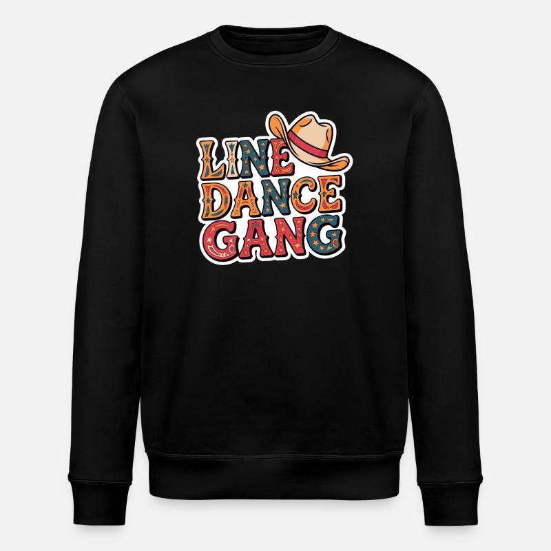 Line Dance Gang - Stanley/Stella ROLLER Unisex Organic Sweatshirt - black