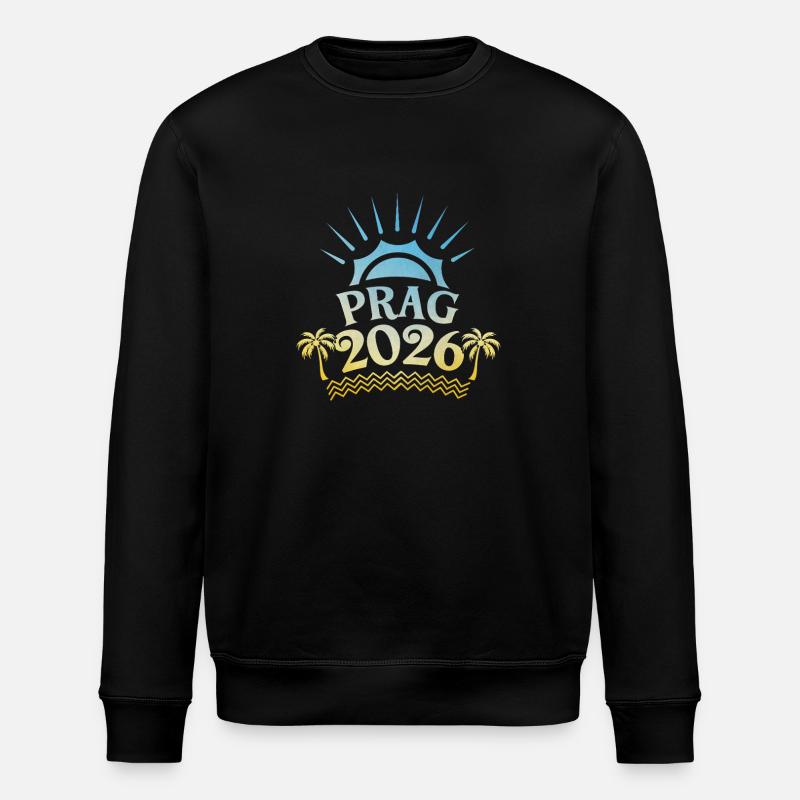 Prag 2026 Bunt - Stanley/Stella Unisex Bio-Sweatshirt ROLLER - Schwarz