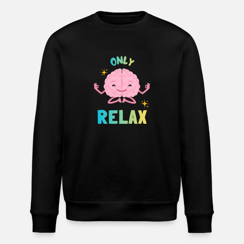 Cerveau zen Arc-en-Ciel - Sweat bio ROLLER Stanley/Stella Unisexe - noir