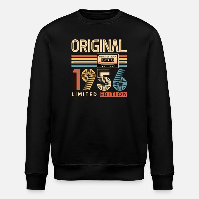 70e anniversaire, 70 ans - Sweat bio ROLLER Stanley/Stella Unisexe - noir