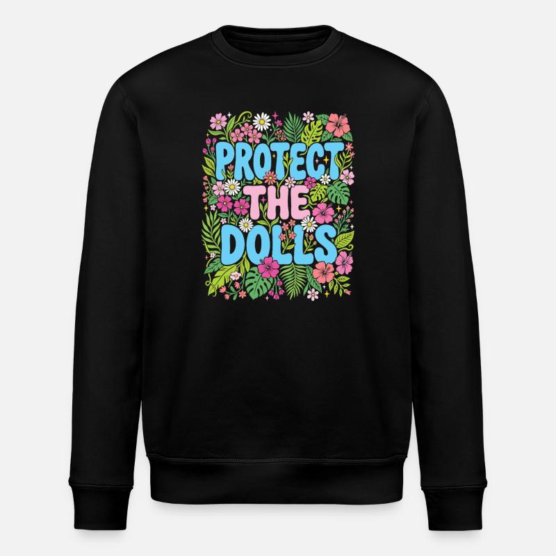 LGBTQ-Pride-Monat – Schützt die Puppen - Stanley/Stella Unisex Bio-Sweatshirt ROLLER - Schwarz