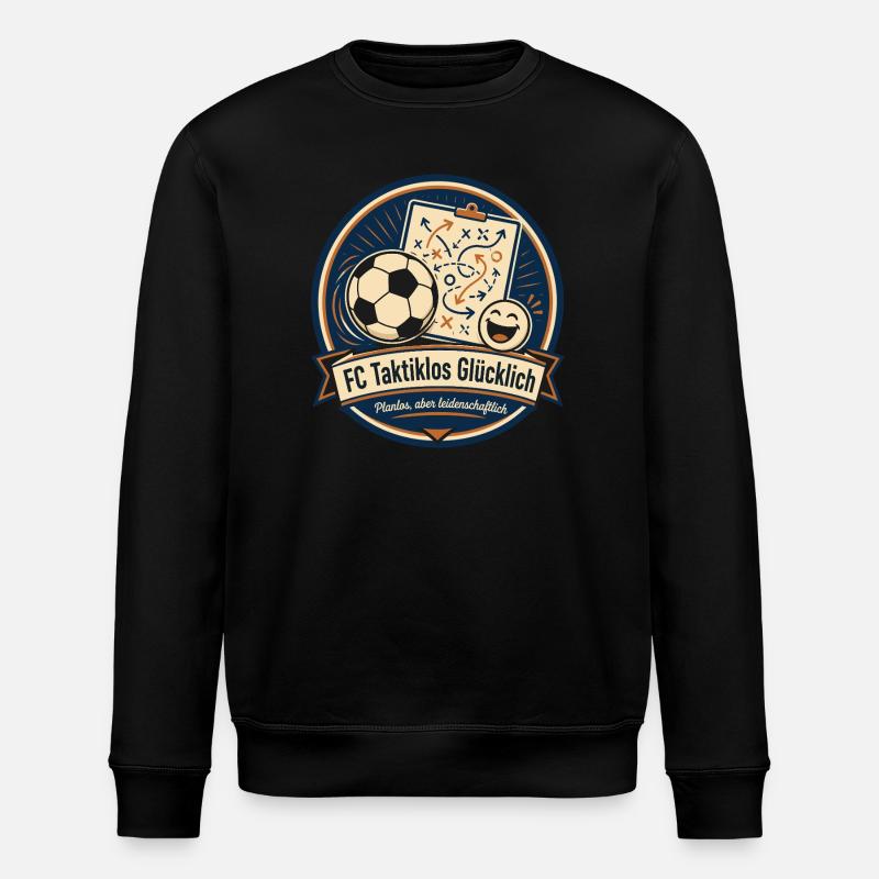 FC Taktiklos Glücklich - Stanley/Stella Unisex Bio-Sweatshirt ROLLER - Schwarz